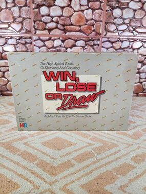 Win, Lose or Draw (1987 Original Edition MB Disney VTG Board Game) B1